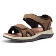 thumbnail image 1 of FitVille Women's Wide Arch Support Sandals Adjustable Ankle Strap Flat Sandals For Women, 1 of 6