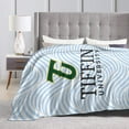 thumbnail image 4 of Tiffin University Logo Fleece Blanket, Very Soft Microfiber Flannel Blanket for Couch Warm and Cozy for All Seasons, 4 of 6