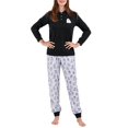 thumbnail image 1 of Conjunto De Pijama Familiar Lindo Impreso Manga Larga Pantalones Largos Conjunto De Ropa De Dormir Cómodo para Hombres Mujeres Niños Negro Mujeres S, 1 of 8