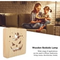 thumbnail image 3 of Descuento Luz de noche Led Lámpara 3d Luz de noche de madera Lámpara de noche de madera Lámpara de noche Lámpara de noche Luz cálida (1pcs) JAMW Sencillez, 3 of 5