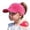 Hot Pink, variant on Krdevn Girls' Ponytail Baseball Cap, Adjustable Breathable Sun Hat with Heart Embroidery, Lightweight Outdoor Sports Cap for Summer,One Size