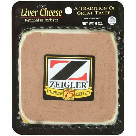 Zeigler Sliced Liver Cheese, 6 oz