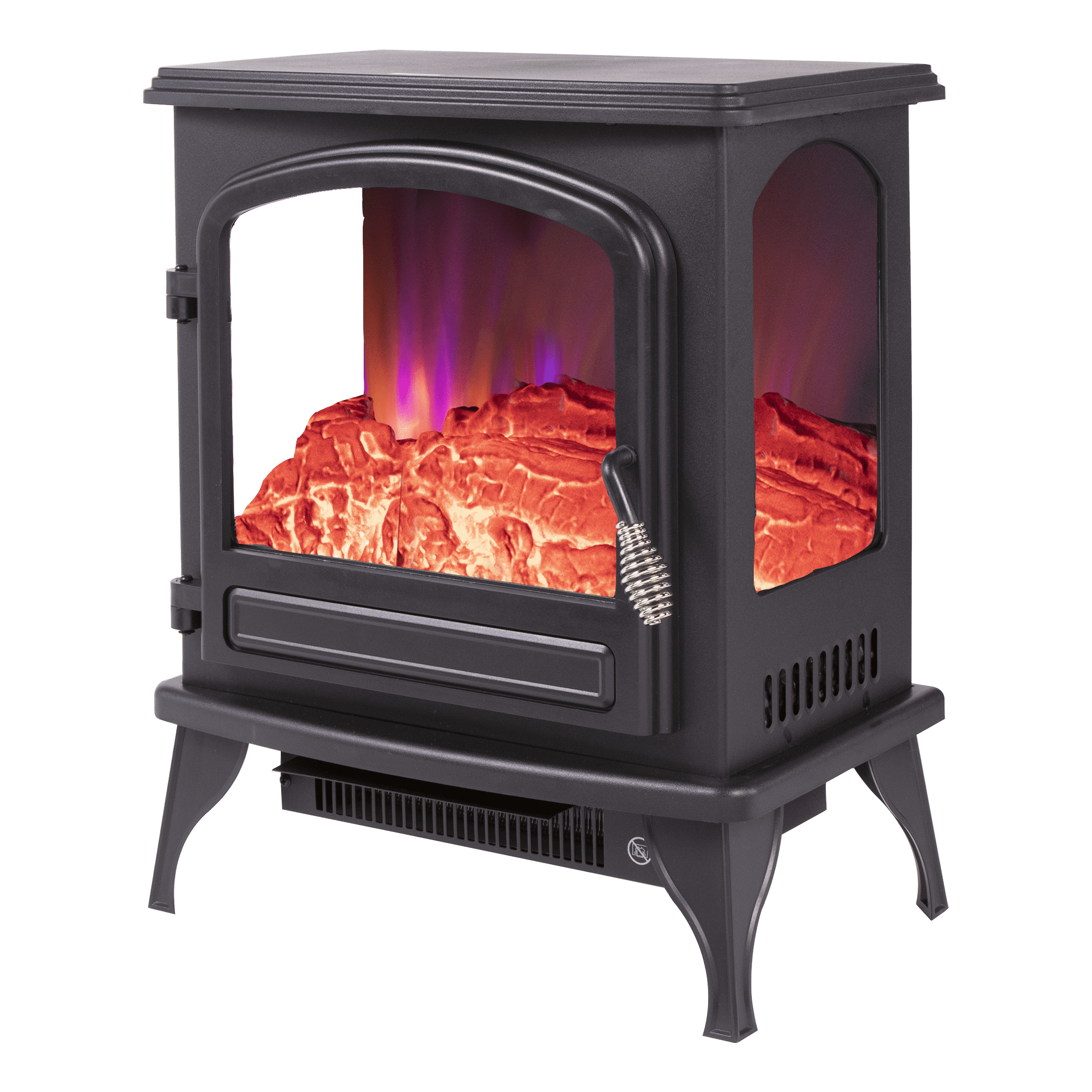 Used LifeSmart 1500W Large Room 3-Sided Electric Infrared Stove Space Heater 