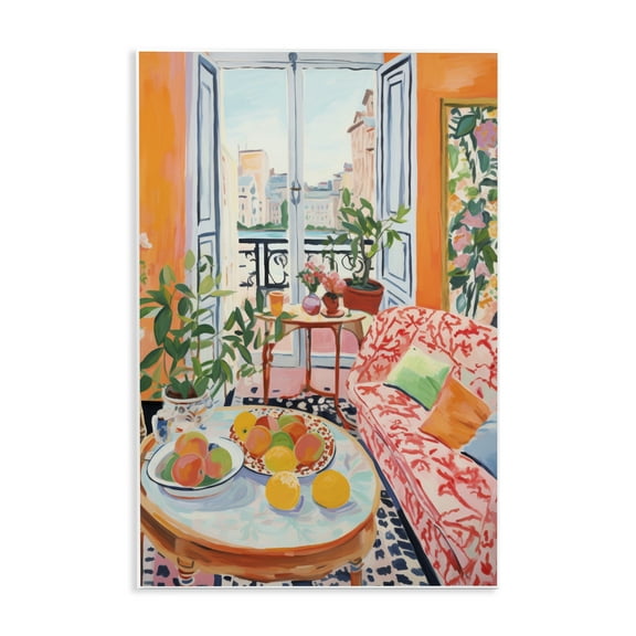 Stupell Industries Bright Sunlit Interior Furniture Painting Unframed Art Print Wall Art, 10 x 15