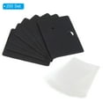 thumbnail image 3 of Uxcell Earring Display Cards Paper Earring Holder Blank Tags Rectangle Cardboard, Black 200 Pack, 3 of 5
