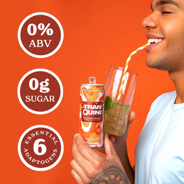 Tranquini Herbal Adaptogens Calming Drink - Ginger Lemongrass