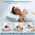 thumbnail image 6 of Cervical Neck Pillow for Pain Relief, Contour Memory Foam Pillows for Sleeping, Odorless Ergonomic Pillow Adjustable Orthopedic Cooling Pillow Bed Pillow Neck Support for Side Back Stomach Sleepers, 6 of 13