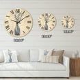 thumbnail image 4 of Designart 'Bunch of White Pussy Willow Twigs II' Farmhouse Wood Wall Clock, 4 of 5
