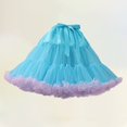 thumbnail image 2 of TAIAOJING Ladies Mesh Tutu Skirt Lengthened Double Layer Short Skirt Dance Skirt Bustier Skirt, 2 of 3