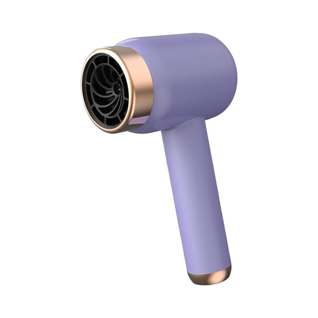 Secador de pelo de viaje, secador de pelo de carga inalámbrica, cuidado del cabello de secado rápido, soplador de pelo profesional de 3 velocidades, p púrpura