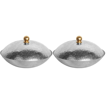 Guiyong 2pcs Stainless Steel Sukiyaki Hot Japanese Style Lidded Soup Pot Seafood Pot