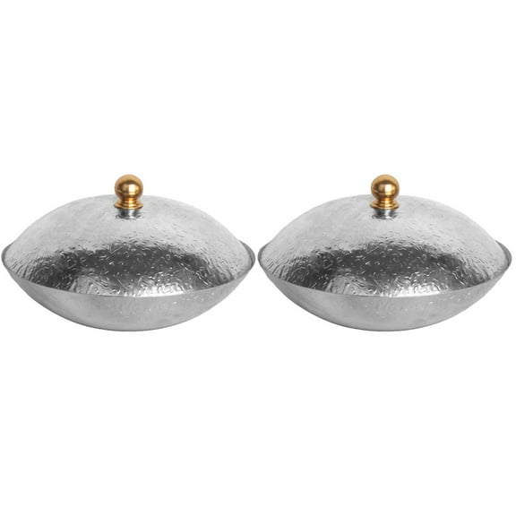 SOPOTUTU Japanese Style Hot Pot Silver Stainless Steel for Home Use Versatile Kitchenware 2Pcs