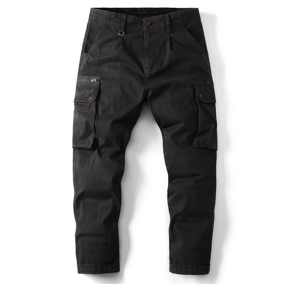 POROPL Mens Cargo Sweatpants Cotton Elastic Bottom Pants,Sweatpants Men Size S-XXL