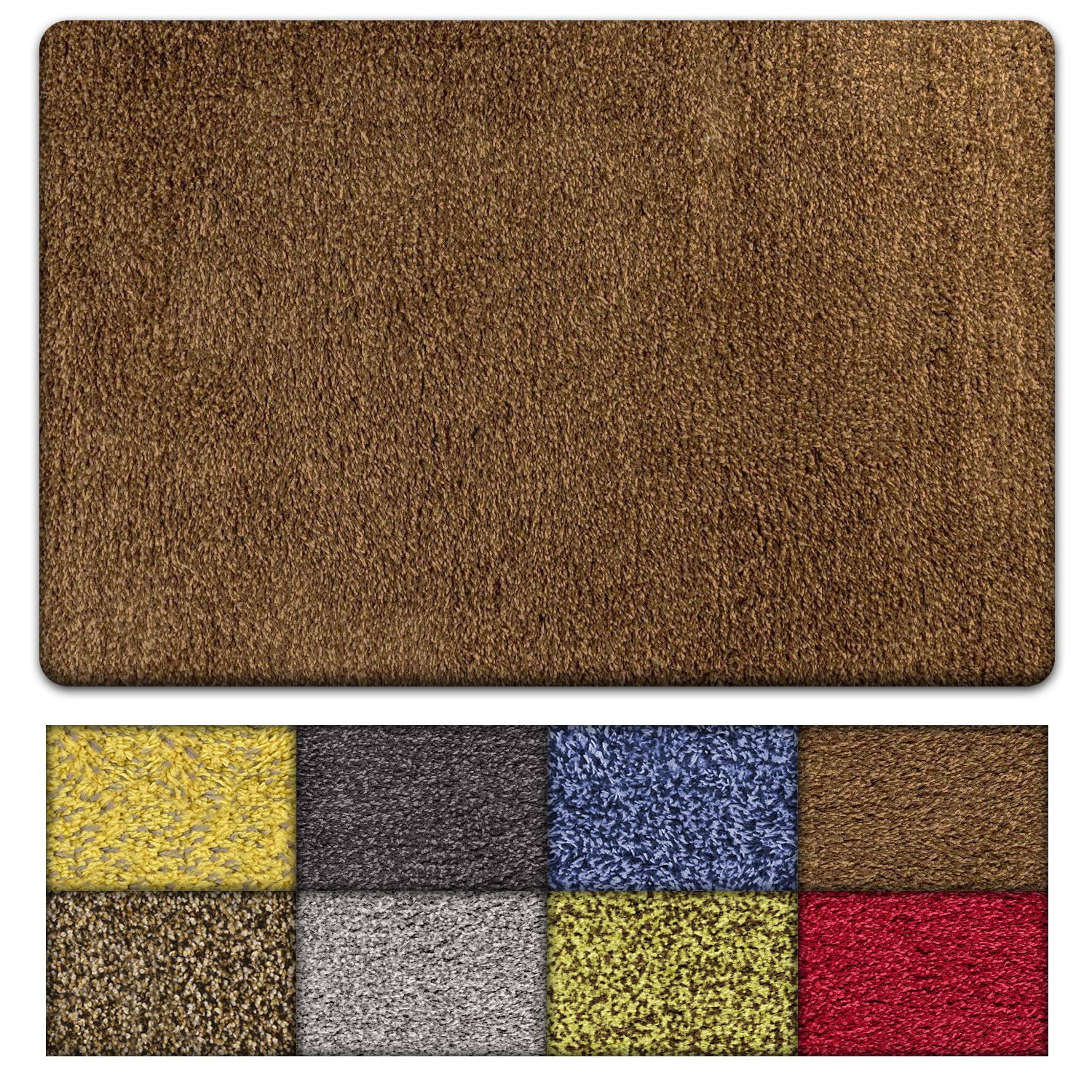 Kaluns Front Door Mat, Super Absorbent, Non Slip PVC Waterproof Backing