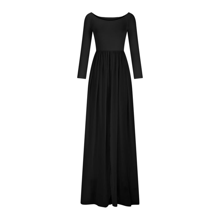 chinese dress ladies Guest Dressed-Lace Long Sleeve Maternity Dress with Two Slits main image 1