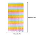 thumbnail image 3 of EIMELI Curtain Decoration DIY Backdrop Hanging Background Tassel Curtain for Wedding Party  Vertical Bar Gradient, 3 of 7