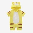thumbnail image 4 of Icvfdpl Infant Summer Girls Boys Short Sleeve Jumpsuit Cartoon Hoodie Outwear For Babys Clothes Adorable Baby Daily Wear, 4 of 4