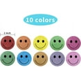 thumbnail image 2 of 1 Inch Shiny Happy Face Stickers Circle Dots Labels Reward Stickers Teachers Stickers(500PCS,Multicolored), 2 of 6