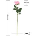 thumbnail image 2 of 12 pcs Artificial Roses Flowers Long Stem Fake Silk Rose for Home Wendding Decorations, 2 of 7