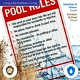 thumbnail image 5 of Pool Rules Sign, Red Pool Sign,, 5 of 8