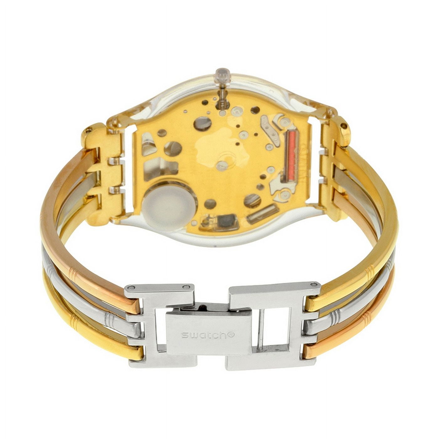 Swatch SFK240B Women's Swiss Made Tri-Gold Stainless Steel Watch