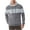 Gray, variant on Men's Casual Sweatshirts Long Sleeve Drawstring Color Block Pullover Graphic Hoodies with Pockets Navy L