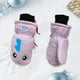 thumbnail image 3 of Niños mitones invierno impermeable a prueba de agua niños accesorios fáciles de emparejamiento cómodos dibujos animados impresos para clima frío claro rosa m 3 pares kenally HA059221-14B, 3 of 6