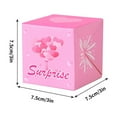 thumbnail image 6 of Qocolhg Surprise Box Gift Box for Money, DIY Unique Folding Bouncing Gift Box with Confetti, Surprise Gift Box Explosion for Birthday, Anniversary, Valentine's Day, Christmas(Pink), 6 of 9