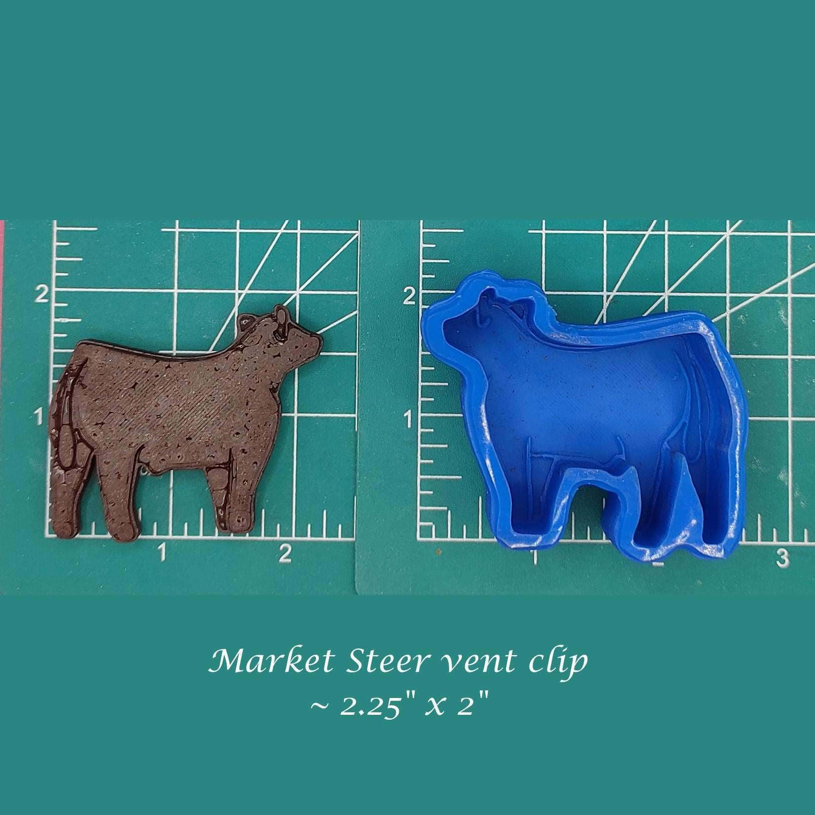 Market Steer Silicone Freshie Mold