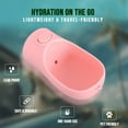 thumbnail image 2 of 2 Pack Dog Water Bottles, 12oz Leak Proof Portable Pet Water Dispenser for Outdoor Walking, Hiking, Travel (Blue & Pink), 2 of 5