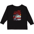 thumbnail image 3 of Inktastic Big Brother Fire Truck Boys Long Sleeve Toddler T-Shirt, 3 of 5