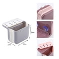thumbnail image 4 of Oleegame 2PC Shower Soap Dish With Hook Folding Sink Rack Holder Expandable Storage Basket Rack Holder Expandable Blue, 4 of 5