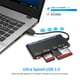 thumbnail image 3 of Lector de tarjetas de memoria USB 3.0 Cateissary Universal adaptador de velocidad rápida, 3 of 6