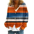thumbnail image 2 of Censtreet Cardigan en Tricot à Manches Longues pour Femmes, Col en V, Boutonné, Boléros, 2 of 5