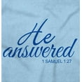 thumbnail image 2 of He Answered Samuel 1:17 Christian Romper Boys or Girls Infant Baby Brisco Brands 24M, 2 of 6