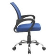 thumbnail image 4 of Ergonomic Mesh Office Chair with Adjustable Height & Tilt – Swivel Task Chair with Armrests, Rolling Casters & Lumbar Support – Mid Back Mesh Desk Chair for Home Office Comfort – Blue, 4 of 11