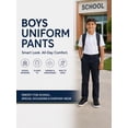 thumbnail image 3 of Boys Flat Front School Uniform Pants(Littile Boys), 3 of 4