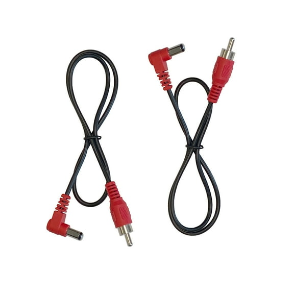 (2) Effects Pedal 2.1mm Positive Center DC Power Cables for CIOKS & Eventide Power Supply