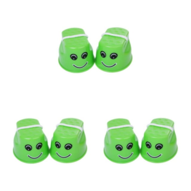 Wweixi 2x Balance Development Toys Motor Skills And Focus Full Of Fun. Walking Stilts green 3Set