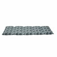 thumbnail image 2 of Colorful Floor Pillow Lounger Cover, Denim Motif Background with Several Sewing Simplistic Abstract Design, Nap Mat Printed Fabric Case for 5 Pillows, 88" x 36", Pale Blue Blue, by Ambesonne, 2 of 5