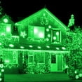 thumbnail image 3 of Battery Operated Mini String Lights - 2 Pack 16ft 50 LED Green Fairy Lights with 8 Lighting Modes & Timer, Waterproof for Indoor Outdoor Xmas Tree Garland Wreath Holiday St. Patrick's Day Decoration, 3 of 8