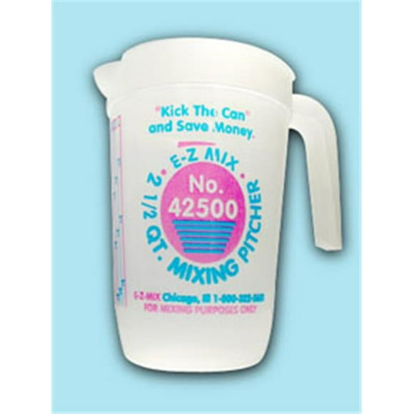 E-Z Mix EMX-42500 Pichet à Mélanger 2,5 Litres, Boîte de 10