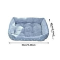 thumbnail image 3 of Rectangle Dog Bed Washable, Fluffy Sherpa Pet Bed with Anti- Bottom for Indoor Cats and Small Medium Dogs, Super Comfortable Anti-Anxiety Cuddler Sleeping Bed, 3 of 6