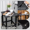 thumbnail image 5 of Outsunny 15" Patio End Table, HDPE Plastic, Black, 5 of 9