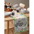 thumbnail image 3 of St. Patrick''s Day Table Runner 90 Inches Long Farmhouse Burlap Table Runners Shamrock Texture Green and Black Plaid Table Decoration Runner for Party Holiday Wedding Dinner 13"x90", 3 of 6