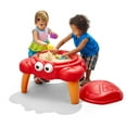 thumbnail image 3 of Step2 Crabbie Sandbox Red Plastic Sand Table for Toddlers with Cover 4-piece Playset, 3 of 10