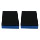 thumbnail image 1 of 2pcs Vehicle Waxing Pad Sponges Automotive Detailing Accessories Car Ceramic Coating Applicator Sponge Block Universal Yellow black 8x4x1.8cm, 1 of 4