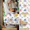 thumbnail image 5 of Pioneer Flower Floral Print Pattern Round Tablecloth 60 X 60 Inch, Wrinkle Resistant Wipeable Table Cloth for Kitchen Dining Picnic Patio Party, 5 of 6