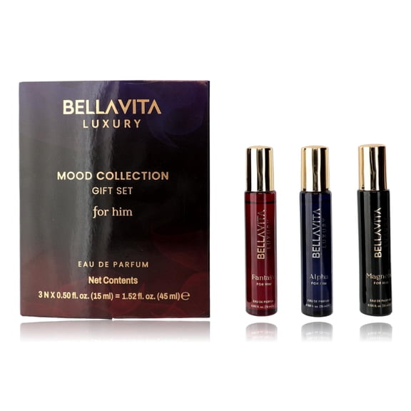 Bellavita Mood Collection Gift Set for Him, Colognes for Men, 3 pc