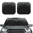 thumbnail image 2 of Goofa Silver Glitter1 Pattern 2 Piece Car Windshield Sun Shade Foldable | Front Windshield Shade for Sun, Heat and UV Rays | Sunshade for Car Front Window-Small, 2 of 7